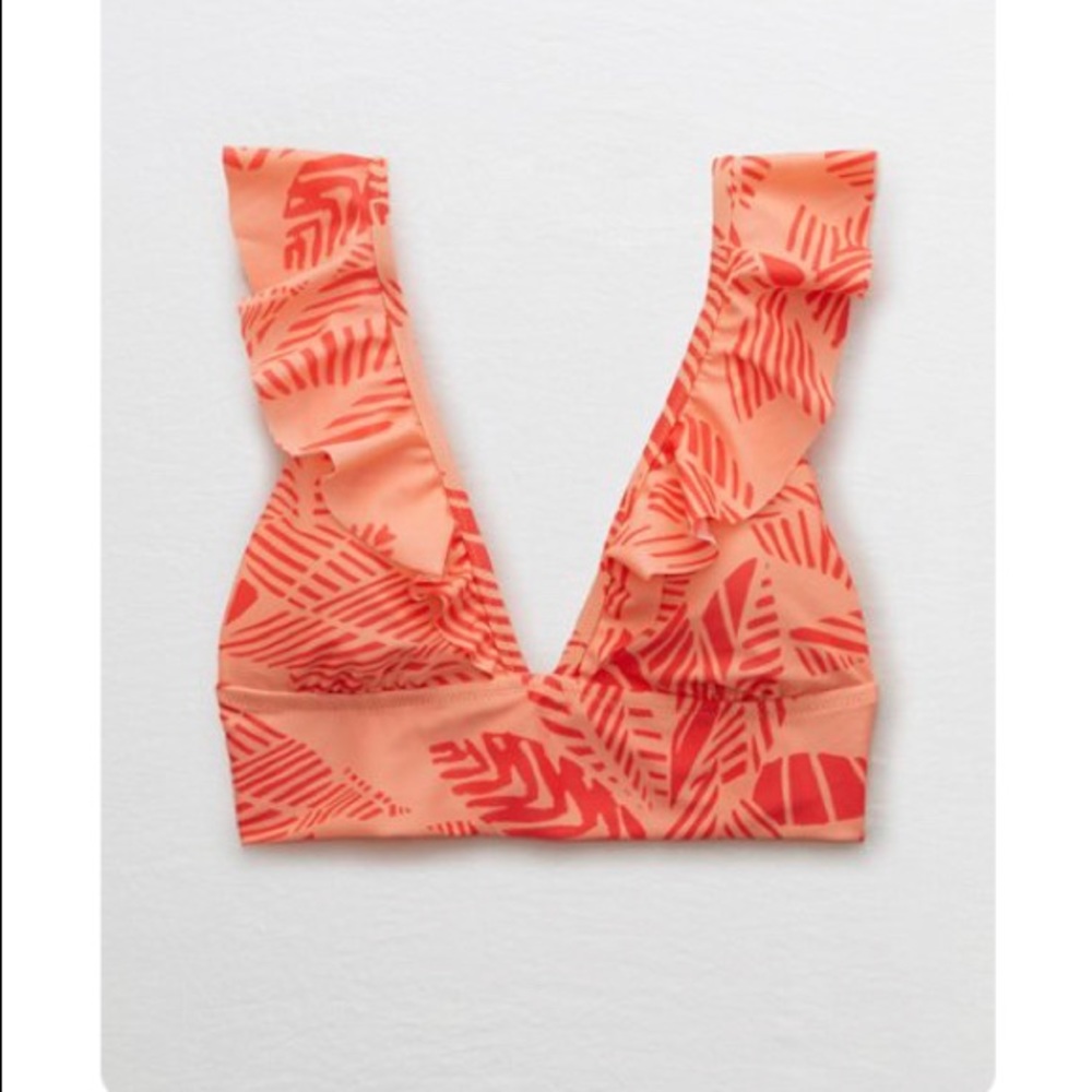 Serie Ruffle Longline Bikini Top